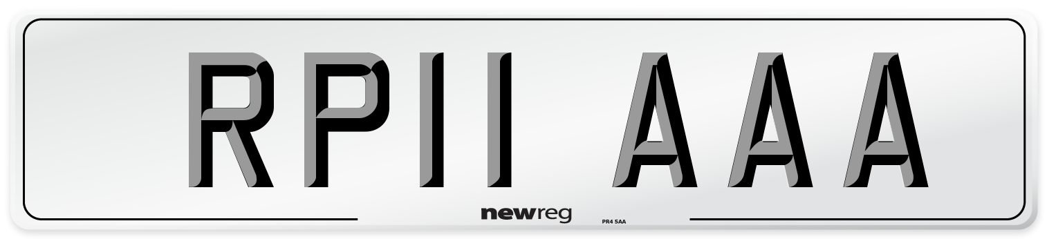 RP11 AAA Number Plate from New Reg